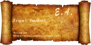 Engel Amábel névjegykártya